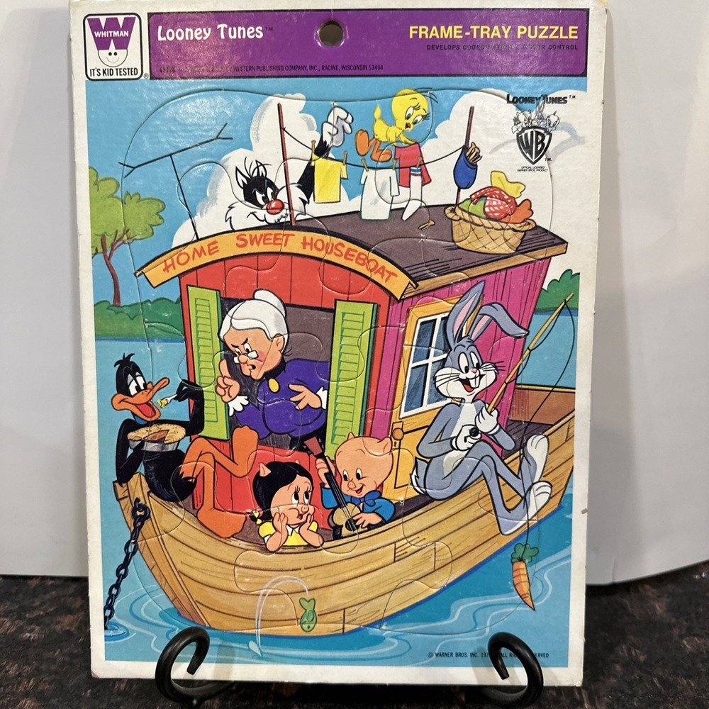 VTG 1985 Looney Tunes Frame Tray Puzzle Playskool